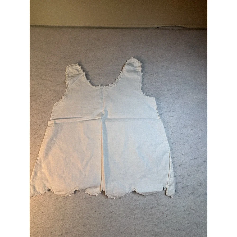 Vintage Baby 6 Months Day Gown‎ And Cotton Shift With Hand Embroidery 2Pc